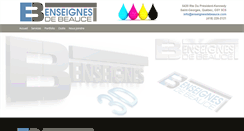 Desktop Screenshot of enseignesdebeauce.com