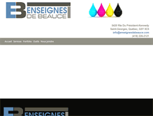 Tablet Screenshot of enseignesdebeauce.com